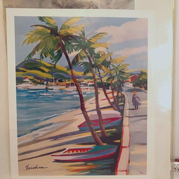 "Bay Walk" by Shari Erickson Seriolithograph - Picture 2 of 6